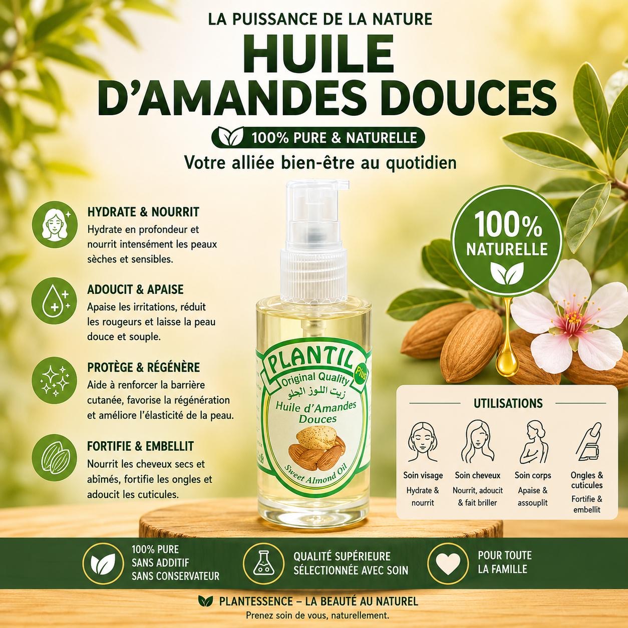 Huile d’Amande Douce 40 ml