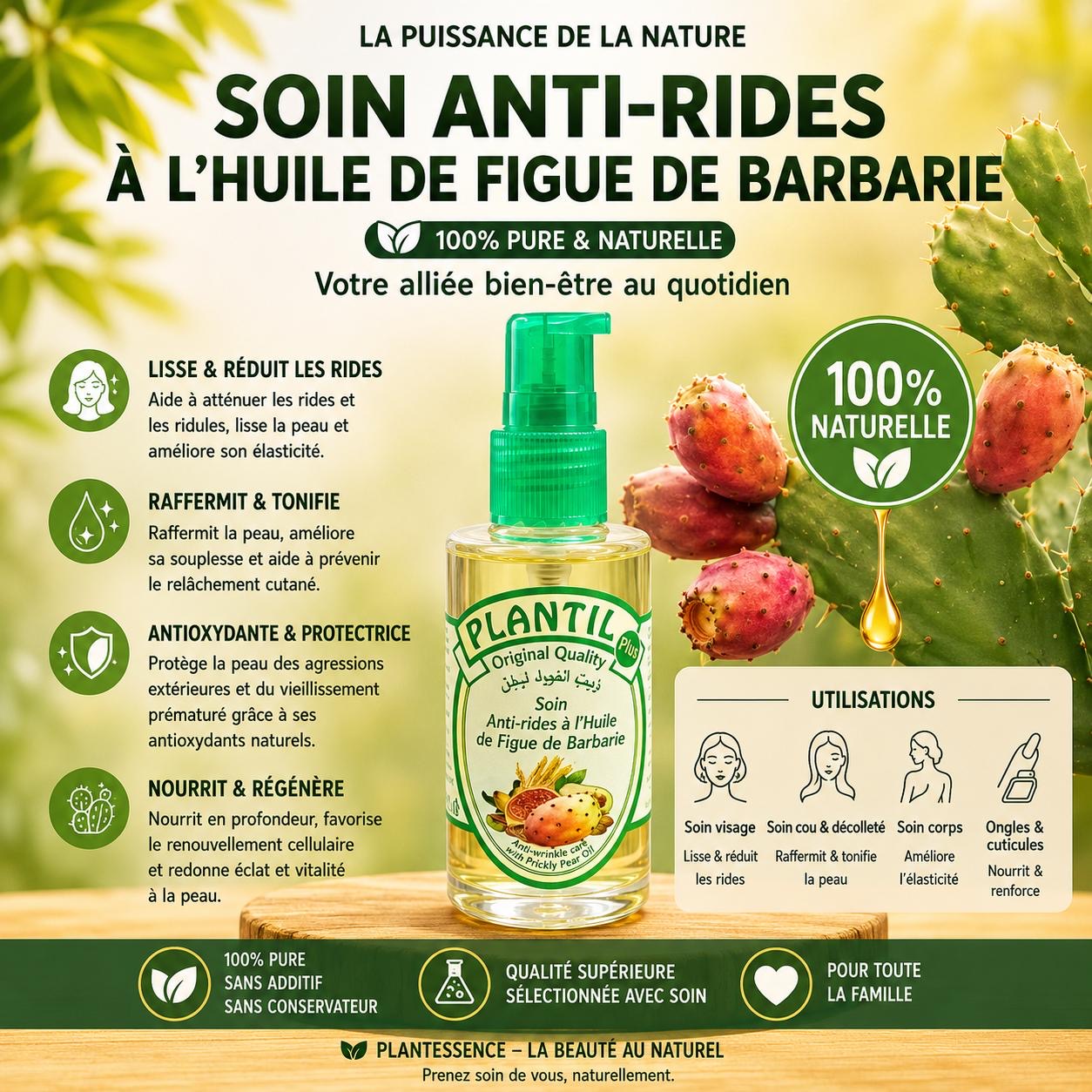 Sérum Anti-rides à l'huile de figue de barbarie 40ml