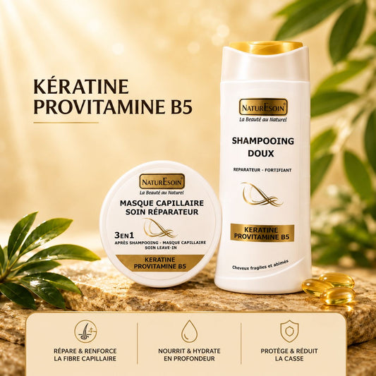 Coffret Soin cheveux à la kératine