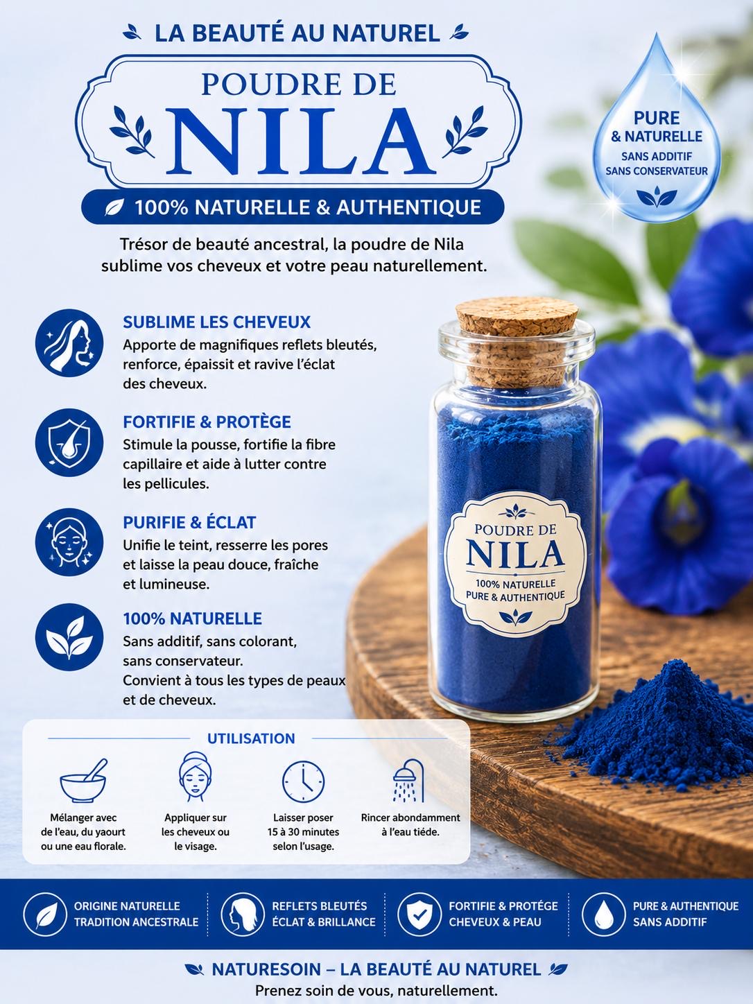 Poudre de Nila 10g ( 100% naturelle et sans additifs )
