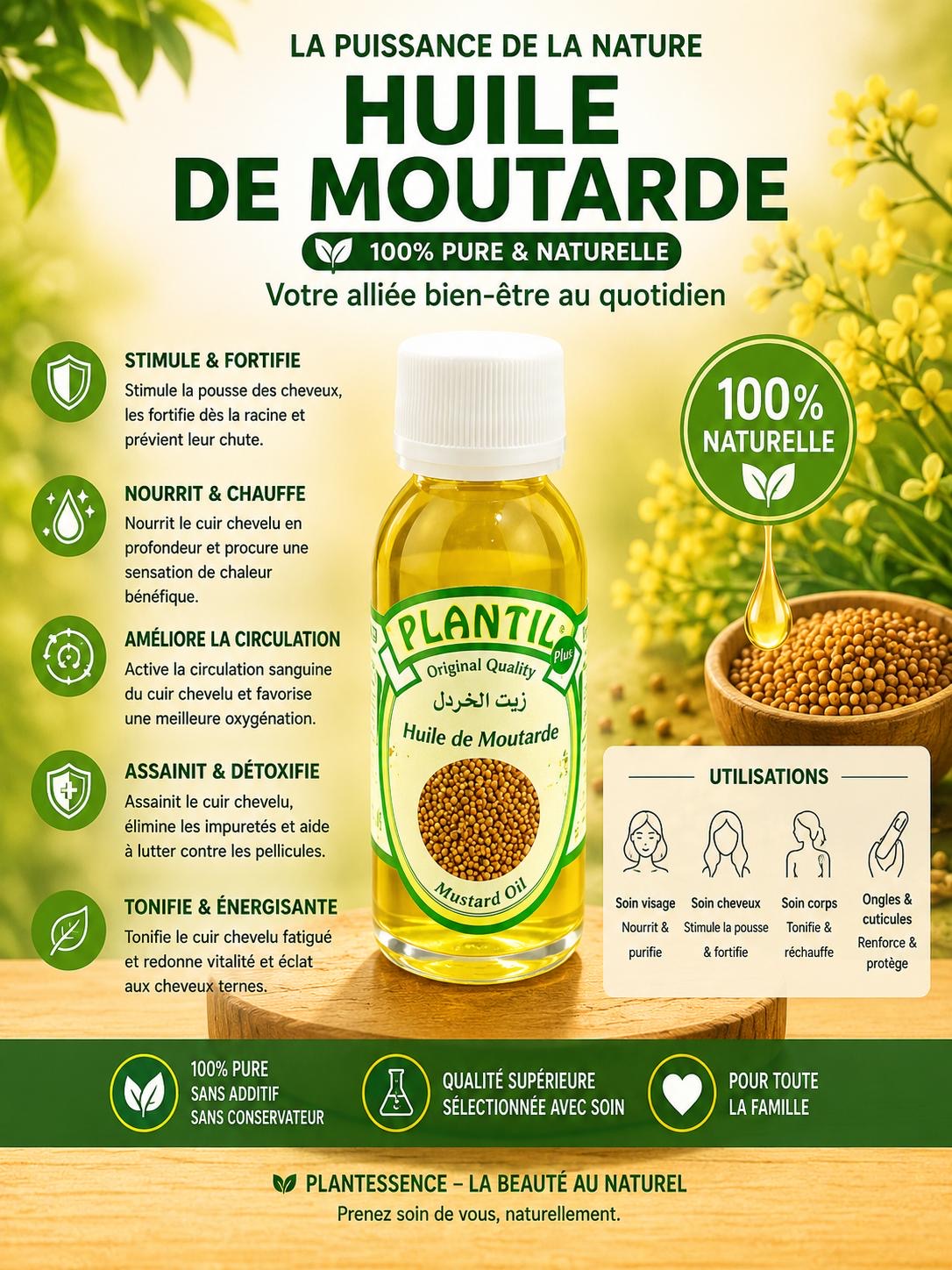 Huile de moutarde 60ml