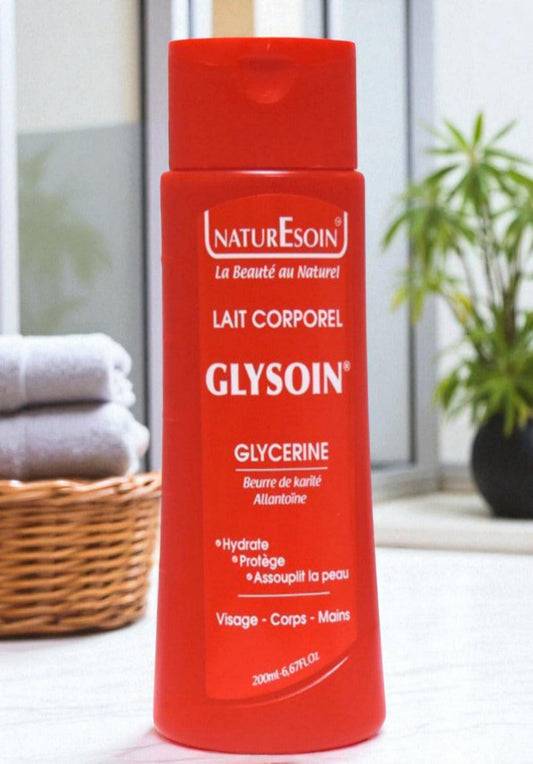 Lait corporel à la glycérine et au beurre de karité 200ml