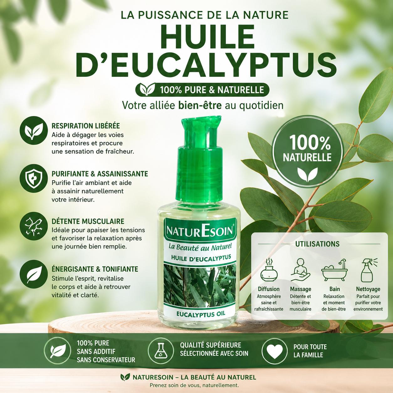 Huile d'Eucalyptus 50ml