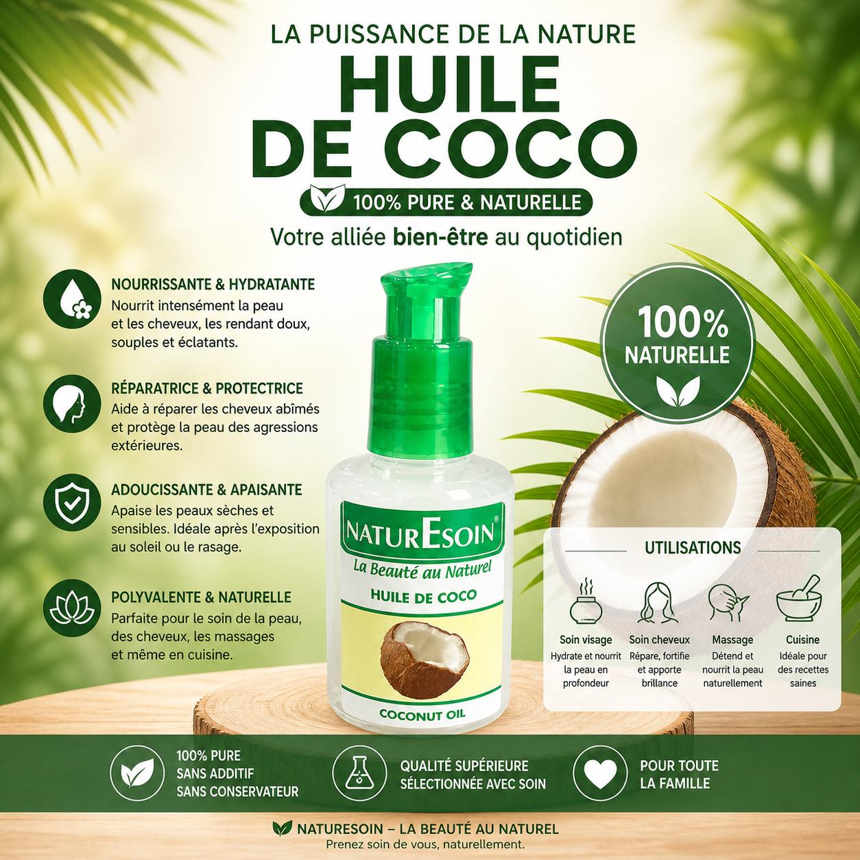 Huile de Coco Vierge 50ml