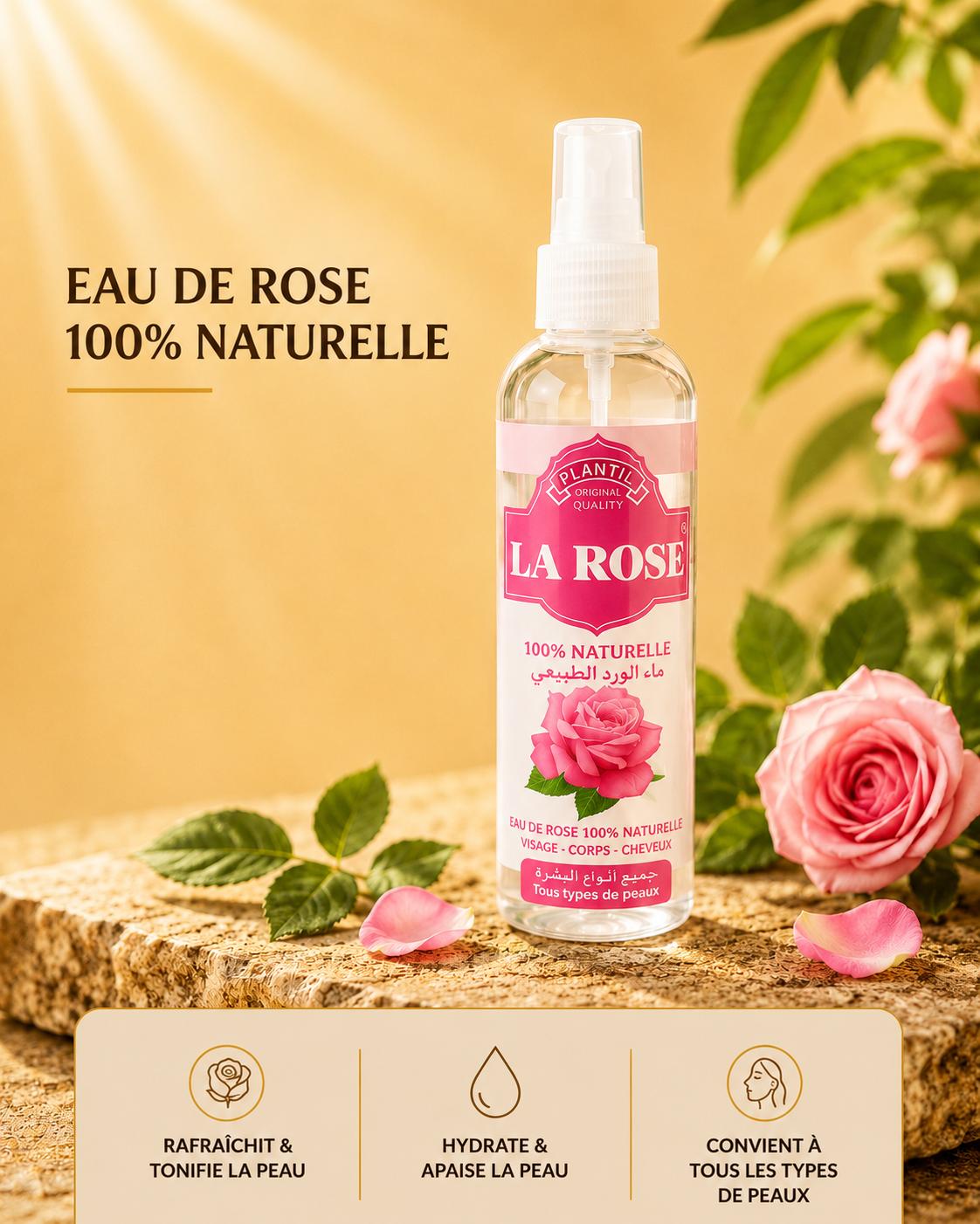 Eau de Rose naturelle 125ml