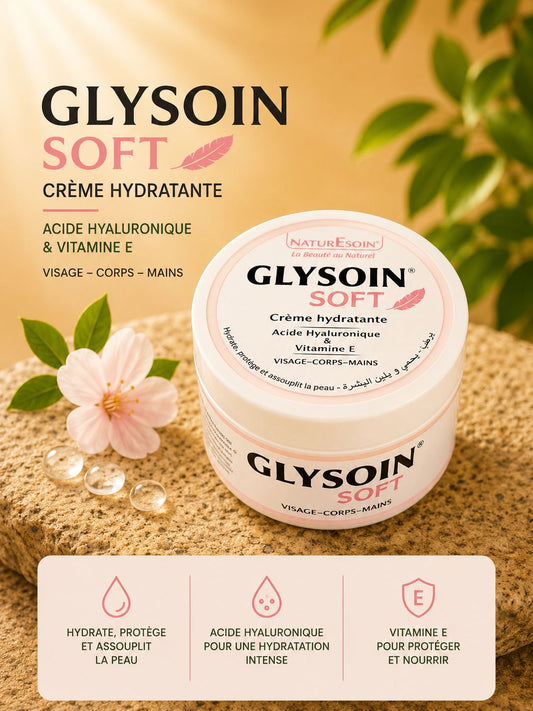 Crème hydratante à l’acide hyaluronique & à la vitamine E