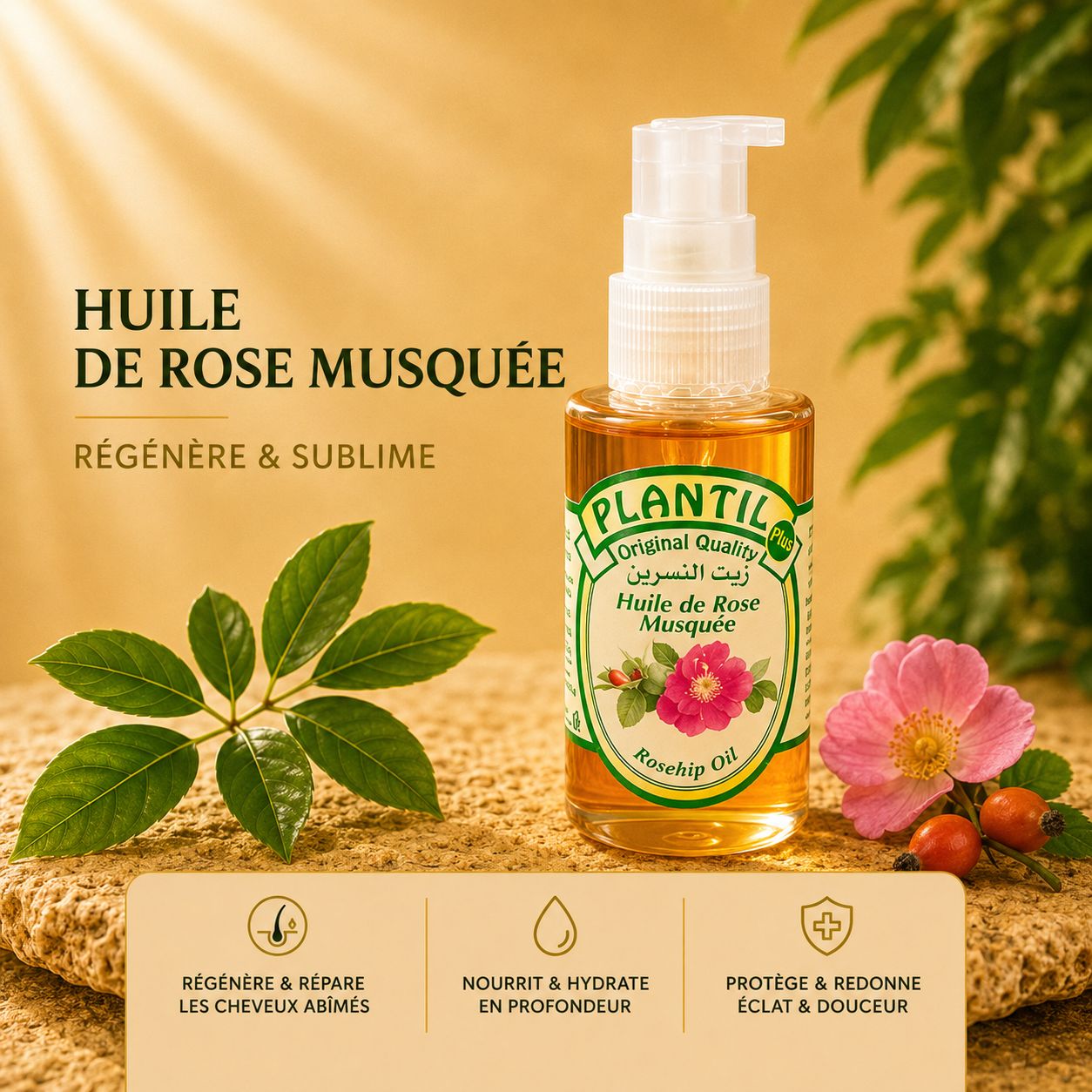 Huile de rose musqué 40ml