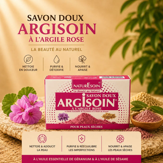Savon à l'argile rose 125g