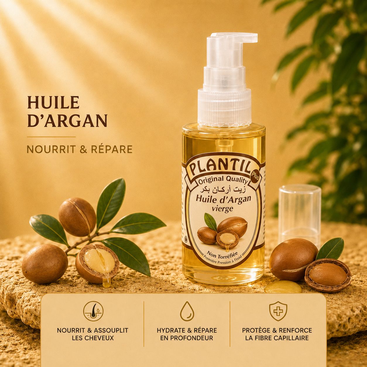 Huile d'argan non torréfiée 40 ml