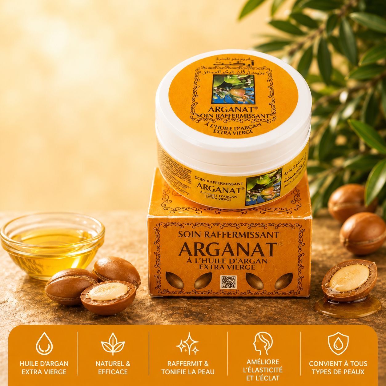 crème Raffermissante à l’huile d’Argan 100ml