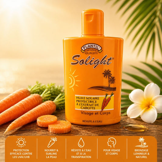 Huile solaire à l'extrait de carotte 200 ml
