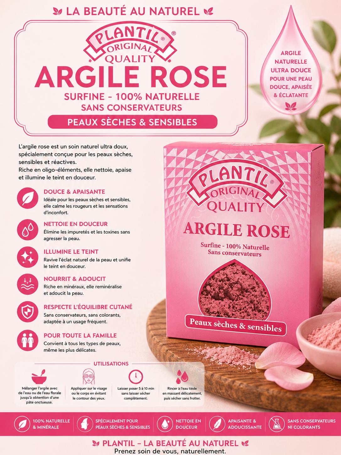 Argile Rose 100g